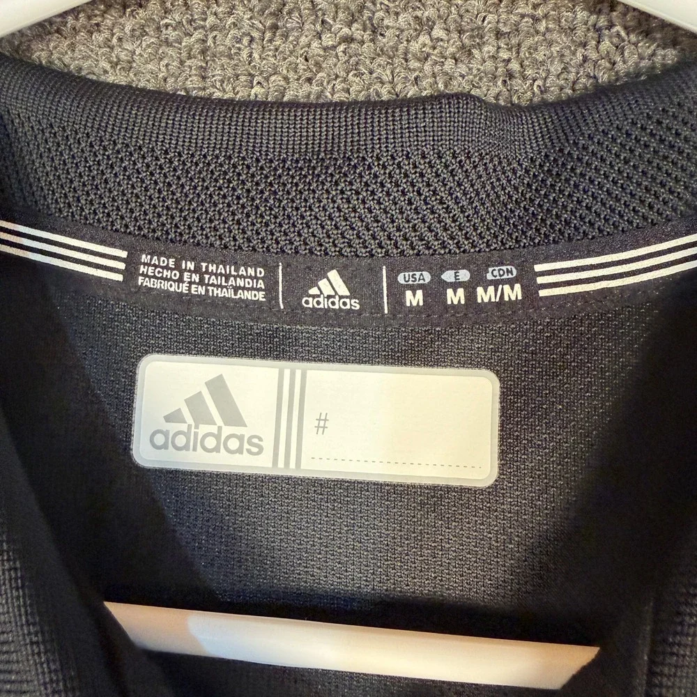Adidas Nebraska Cornhuskers Mens Medium Black Polo Shirt M93132 NCAA Football